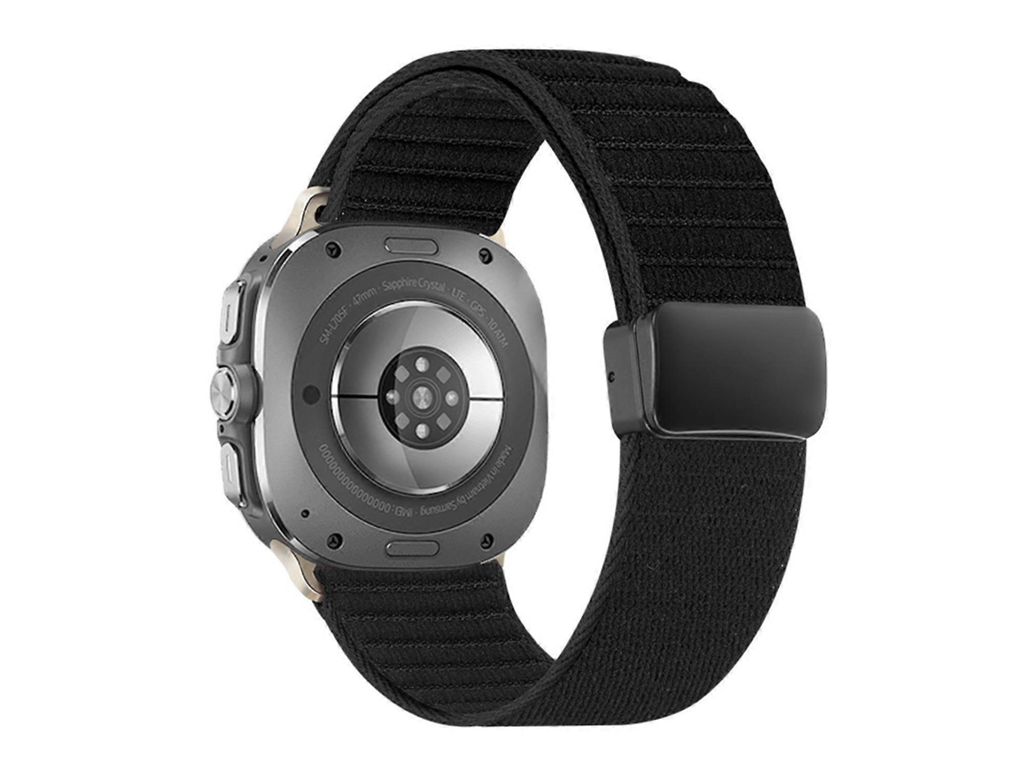 Pulseira De Nylon Com Fecho Magnético E Padrão Ondulado Para Samsung Galaxy Watch Ultra 47mm / Ultra 2025