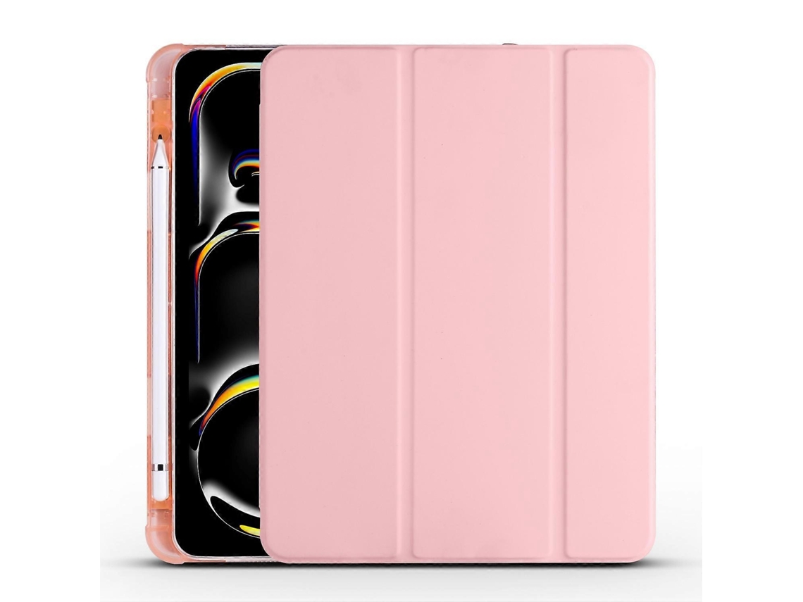 Capa de couro TPU tripla da Webake para tablet inteligente com compartimento para caneta
