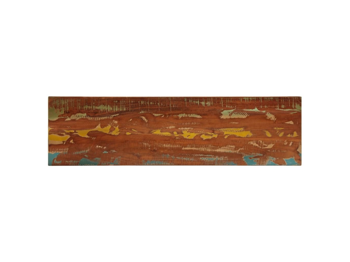 Vidaxl Tampo De Mesa Retangular 110x30x3,8cm Madeira Recuperada Maciça
