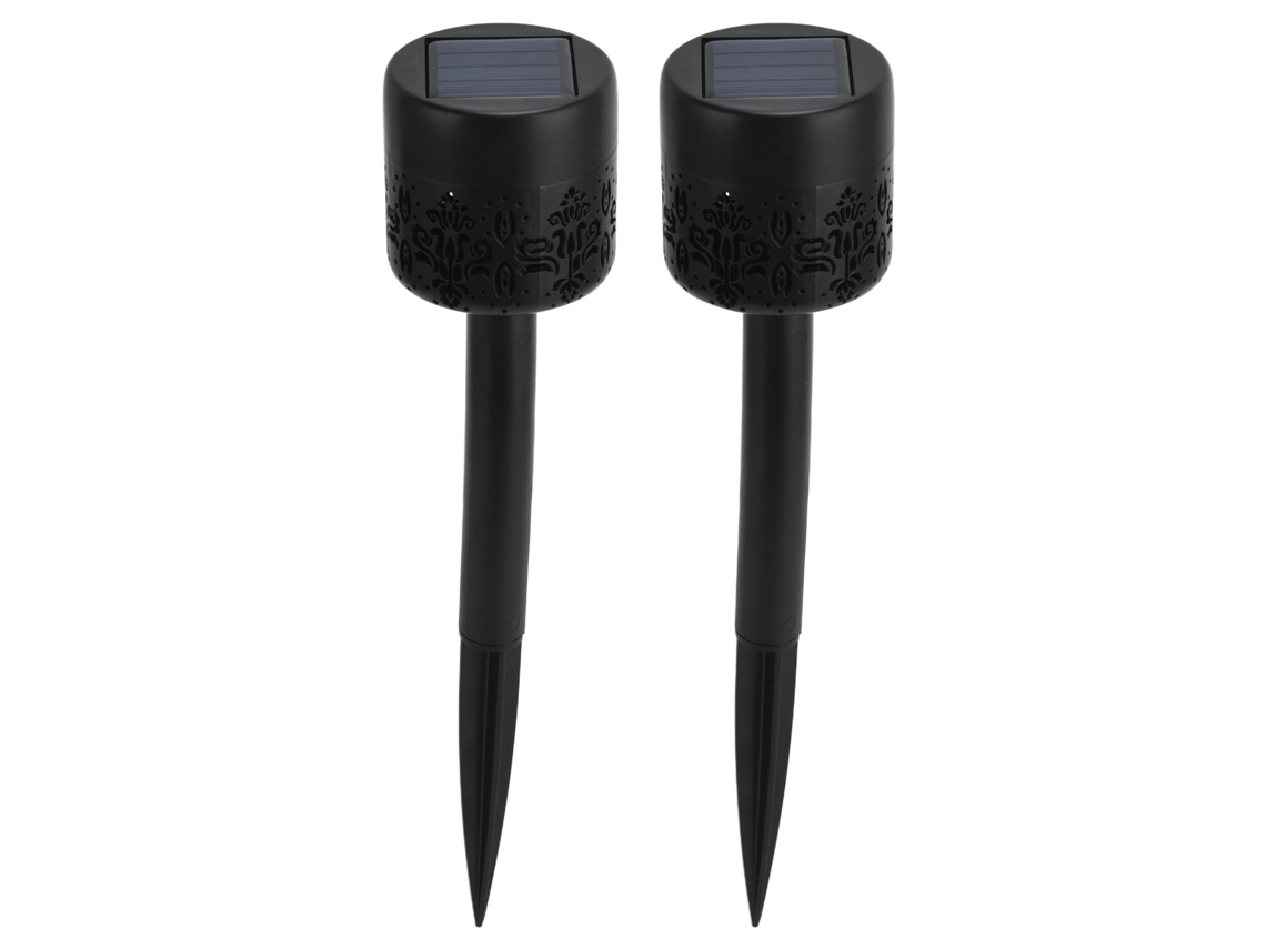 2pcs Luz Solar Led com Efeito de Chama Decorativa para Gramado