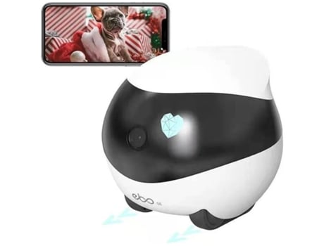 Câmera Chronos, monitor de movimento para toda a casa com áudio, visão noturna, armazenamento de vídeo HD 1080p e cartão SD Bestvite (branco)