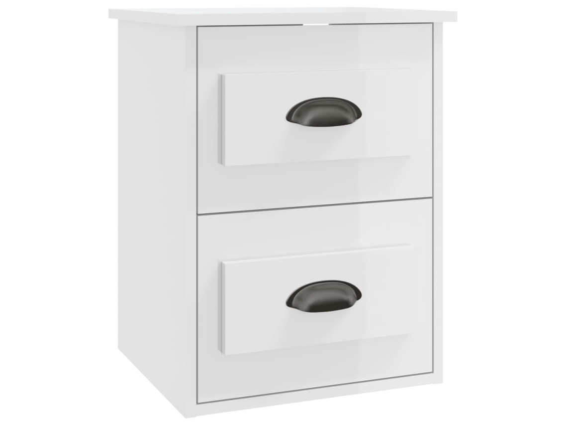 Cabeceira de parede branca brilhante MAISON EXCLUSIVE 41,5x36x53 cm