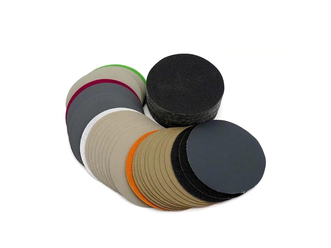 50 Discos De Lixa À Prova D Água 4 Polegadas Grãos 60a 10000, Com Fixação Por Velcro, Em Carboneto De Silício, Para