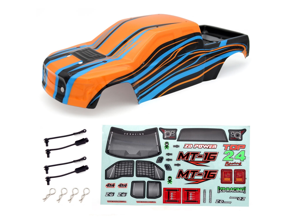 Laranjazd Racing Mt16 1/16 Peças de Carro Rc Carroçaria em Pvc com Folha de Autocolantes Veículos Modelos Acessórios Sobressalentes 16030 16030 1 MDUG