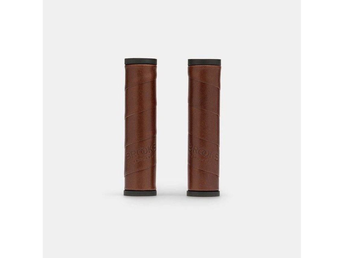 Grips e Bar ends Brooks Blg8ll0a07205 Pegas de Couro Willow Marrom Antigo BROOKS ENGLAND (130+130mm)