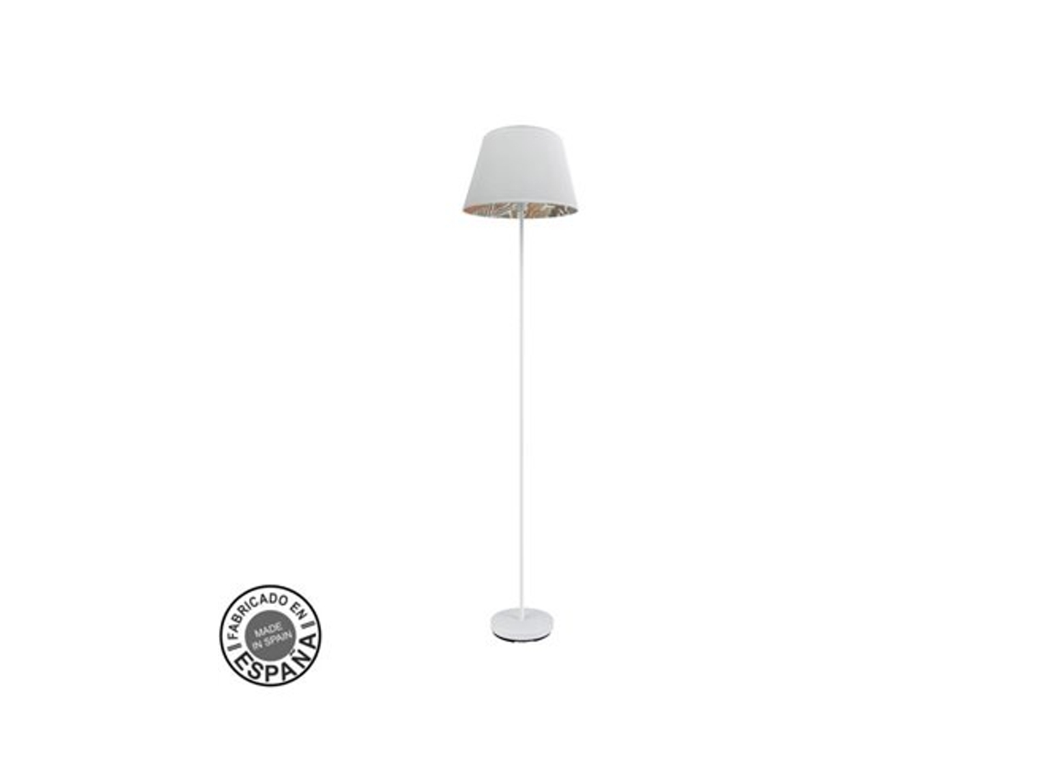 Tunez Salon Foot 1xe27 Branco/impresso Branco Fabrilamp