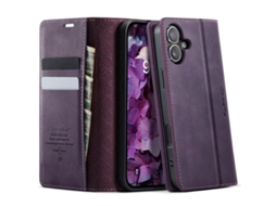 Capa Para Iphone 17 - Couro De Bezerro Com Microfibra E Proteção Rfid