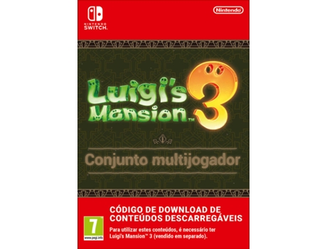Cartão Nintendo Switch Luigi's Mansion 3 Multiplayer Pack (Formato Digital)