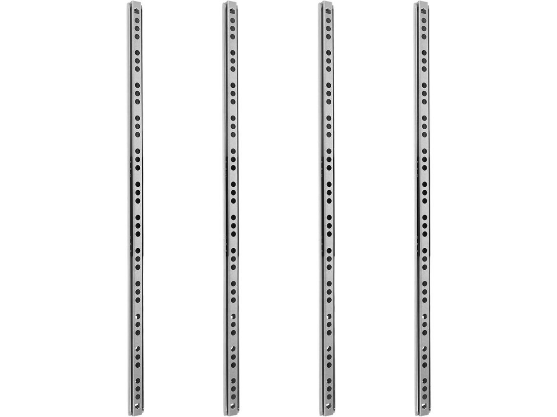 Conjunto De 4 Pares Corrediças Aço Reforçado Para Gavetas, Com Extensão Total E Funcionamento Silencioso, Ideais Para