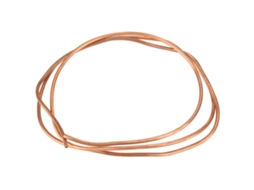 Tubo de Cobre Macio T2, 2m, Diâmetro Externo 5mm, Interno 4mm, Espessura 0.5mm S/MARCA