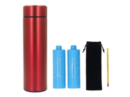 Primerox estojo de Viagem Resfriador para Canetas Aço Inoxidável Portátil para Outdoor Red