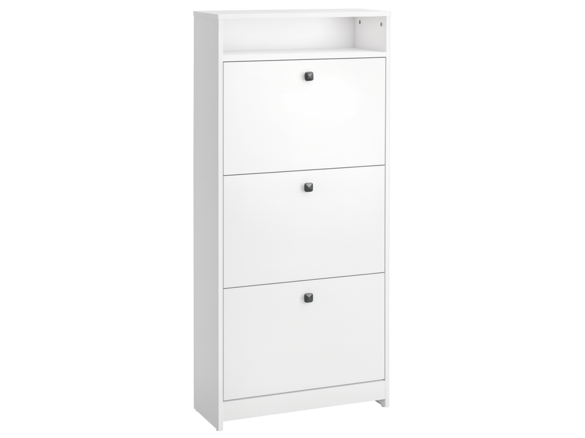 Sapateira com 3 Compartimentos Rebatíveis e Prateleira (60×24×132cm) DECORALAR TECH