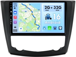 Autorádio Para Renault Kadjar 2015-2019 Android 16 Com Câmera Carplay Android Auto