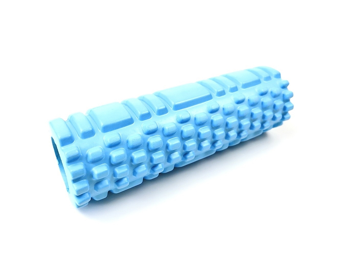 Ginástica E Pilates Com Rolo de Yoga 26 Cm Para Massagem Nas Costas, Bloco de Yoga, Equipamento de Exercício Doméstico, Blue-fa- Blue-aquaforge