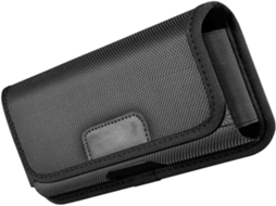 Bolsa De Cinto Em Nylon Preto Para Smartphones De 6,1 A 6,8 Polegadas.
