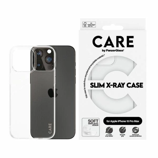 Capa PANZERGLASS Slim X-ray Para Iphone 15 Pro Max Com Estilo De Proteção