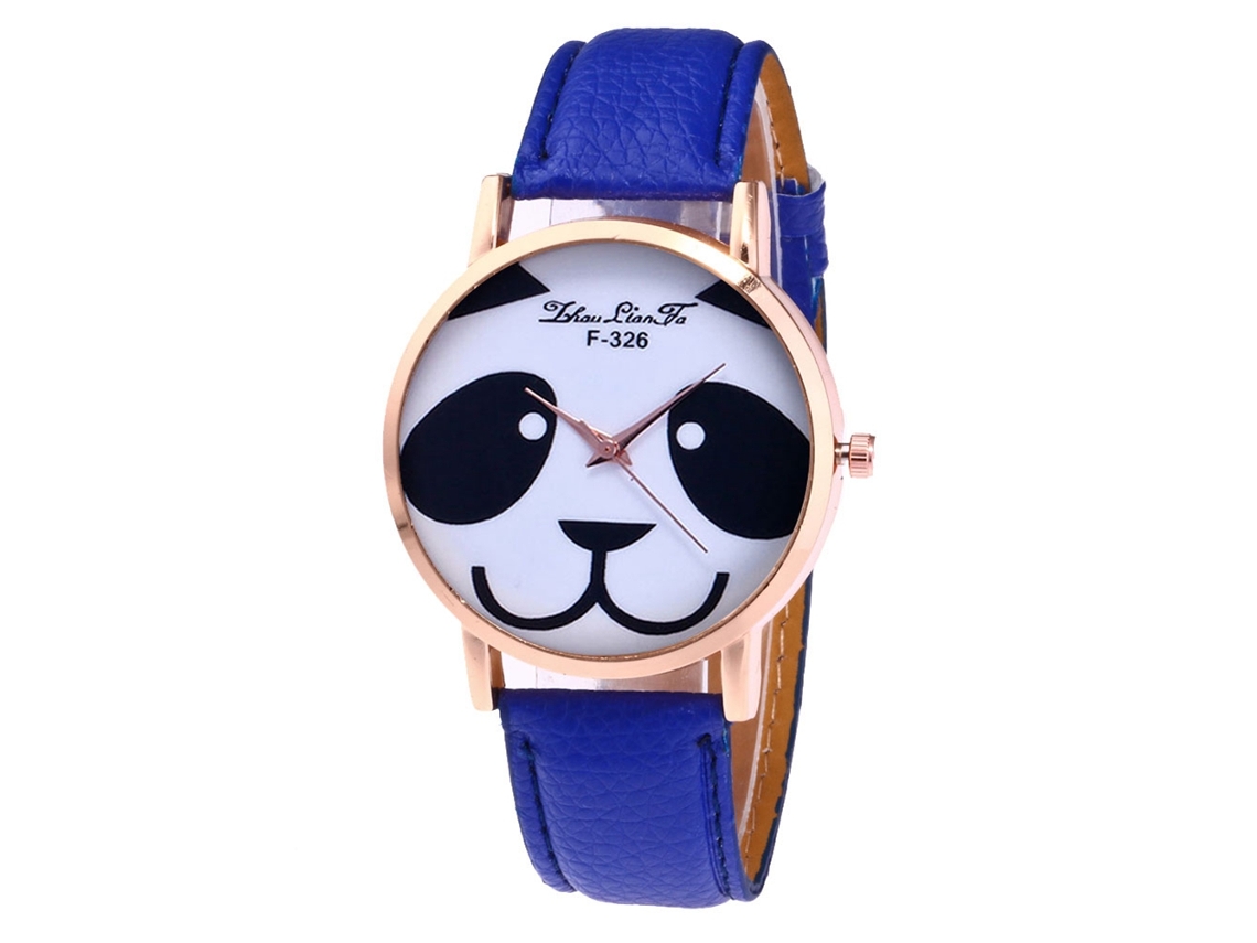 Reloj De Pulsera De Aleación Con Dial Redondo Analógico De Cuarzo Para Mujer Azul Real