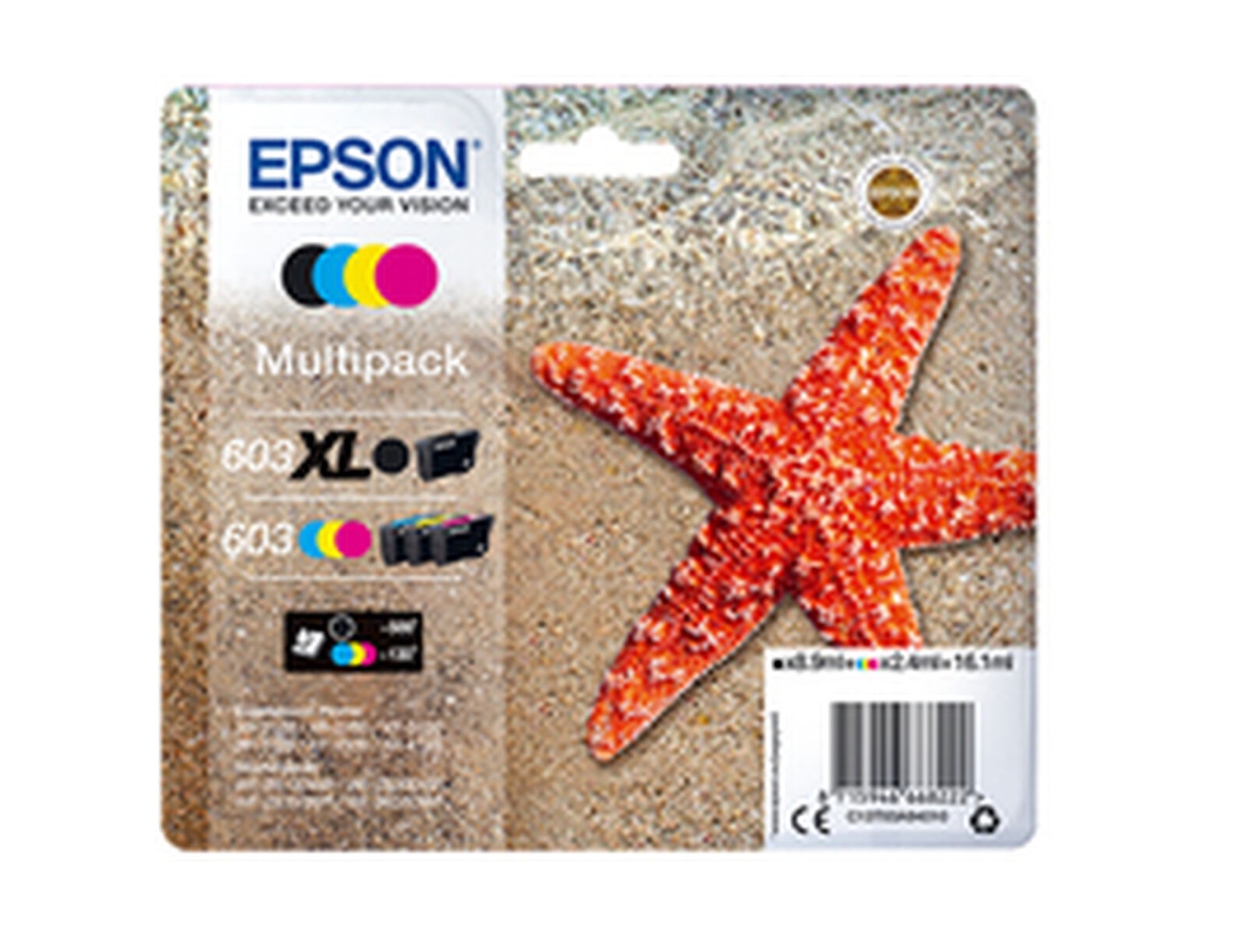 Tinteiro De Tinta Original Epson Preto/ciano/magenta/amarelo (8 Unidades)