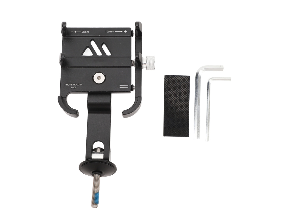 Suporte de Telefone para Bicicleta, Alumínio, Ajustável, Guidão, Estrada, Montanha, 55-100mm, S/MARCA