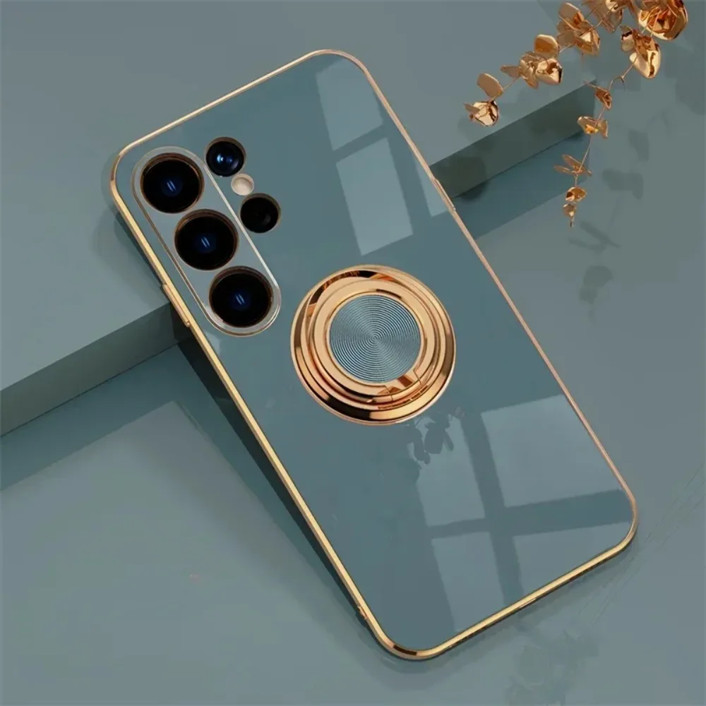 (cinza, Galaxy S26) Capa Para Celular Com Suporte Magnético Giratório 360°, Capa Protetora À Prova De Quedas