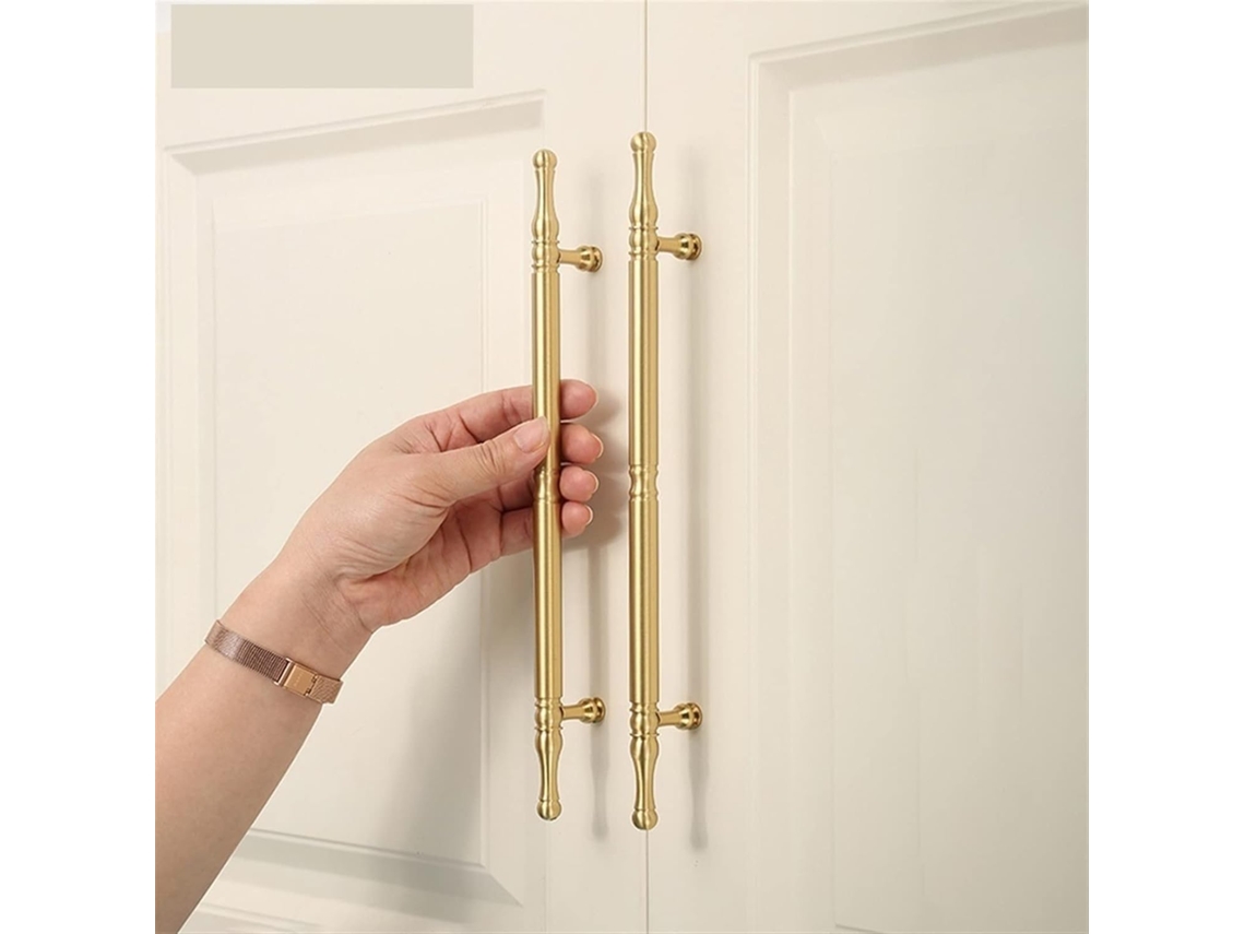 Puxadores E Maçanetas De Latão Acetinado Para Portas Armários, Estilo Antigo, Para Gavetas, Armários De Cozinha Vintage