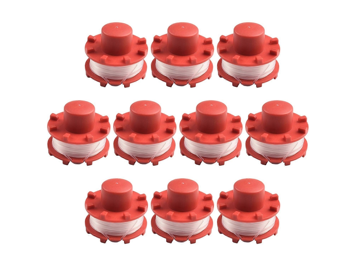 Conjunto De 10 Bobinas 3405096 Para Cortador De Grama Einhell, Carretel De Fio De Reposição Para Aparador De Grama.