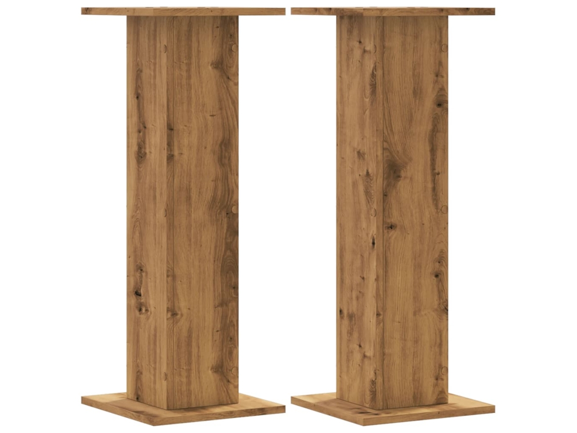 Speaker Stand, Speaker Stands Vidaxl Marrom Madeira Processada (30 X 30 X 80 Cm)
