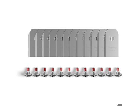 Lâminas De Reposição Para Cortadora Navimow I105e, I108e, H500e Vf, H800e Vf, H1500e Vf, H3000e Vf (12 Unidades)