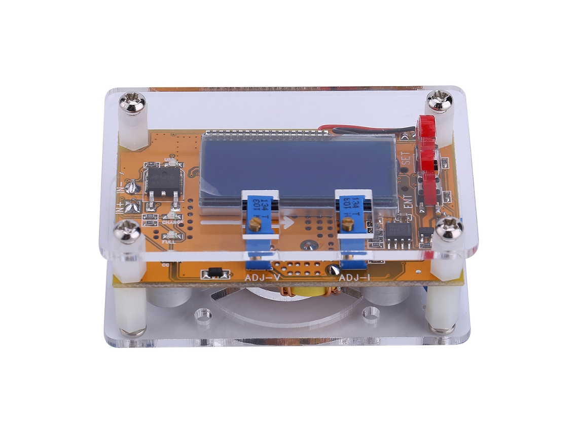 Módulo Fonte Dc dc Regulável Cc Cv Step down 5a com Tela Lcd e Carcaça