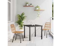 Vidaxl Conjunto de Jantar para Jardim 3 Pcs Castanho