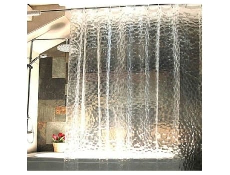 Cortina de Chuveiro 3D Eva Banheira Impermeável 180*180*Cm HEALLILY