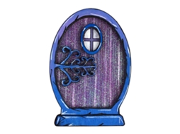 Laxiscreed Porta De Fada Em Madeira Para Jardim E Decoração De Micro Paisagem