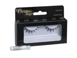Christian Faye Eyelashes Alexa With Glue