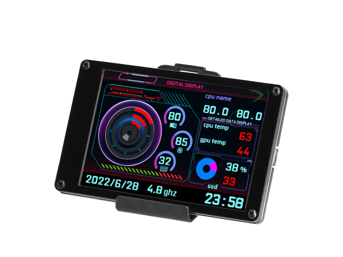 Monitor Lcd Ips 3.5 Polegadas, Sub-tela Para Raspberry Pi E Linux
