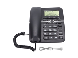 Telefone Fixo Com Fio De Mesa Kxt2028cid Com 4 Grupos De Discagem Rápida Para Escritório Hotel Preto