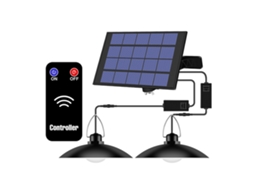 Luz Suspensa Solar LED IP65 com Controle Remoto | S/MARCA