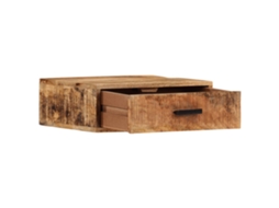 Mesa cabeceira | Servo-burro | Armário Cabeceira Parede 40x30x13,5 Cm Madeira Mangueira Maciça