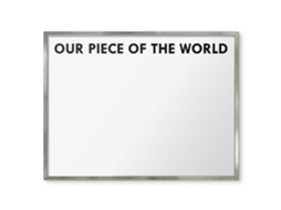Magnetic Glass Board Our Piece Of The World For The Hall Espelharte (80x60 Cm)