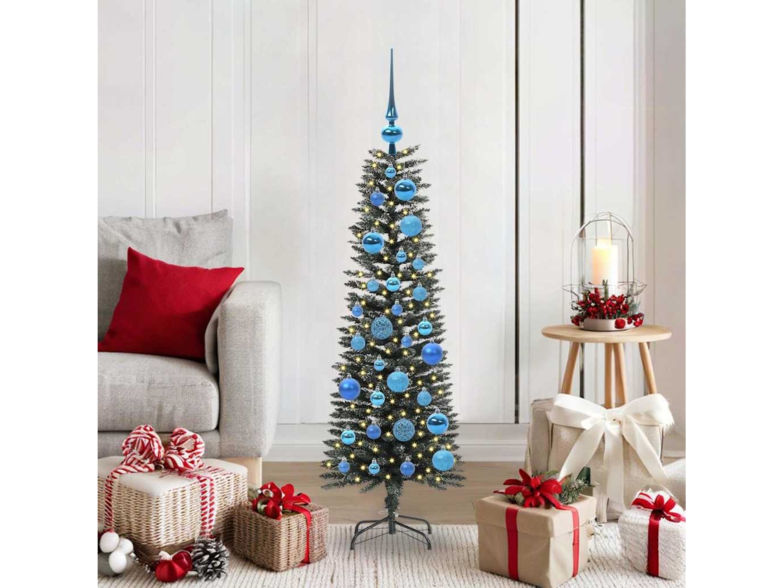 Vidaxl Árvore De Natal Artificial Verde 120 Cm Pvc, Plástico E Aço