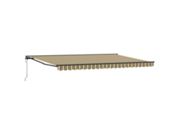 Conjunto 1 Toldo Retrátil Vidaxl Verde Alumínio (500 × 300 Cm)