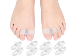 Separador de Dedos com Gel para Bunion Corrector 2 Anéis 10 Pacotes Alivio de Dores Unissex