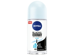 Desodorante Roll-On Blackwhite Invisible Pure 50ml. Nivea