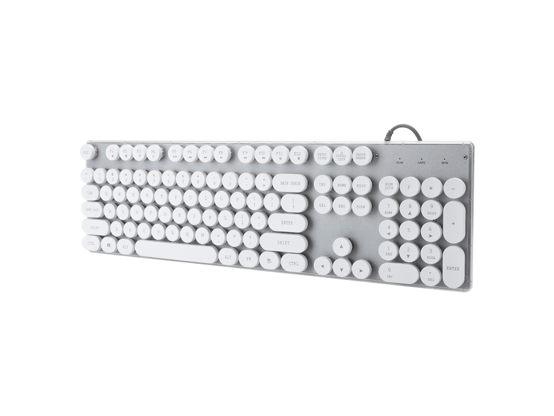 Teclado Gamer com Fio Usb LAXISCREED Retro Punk Led