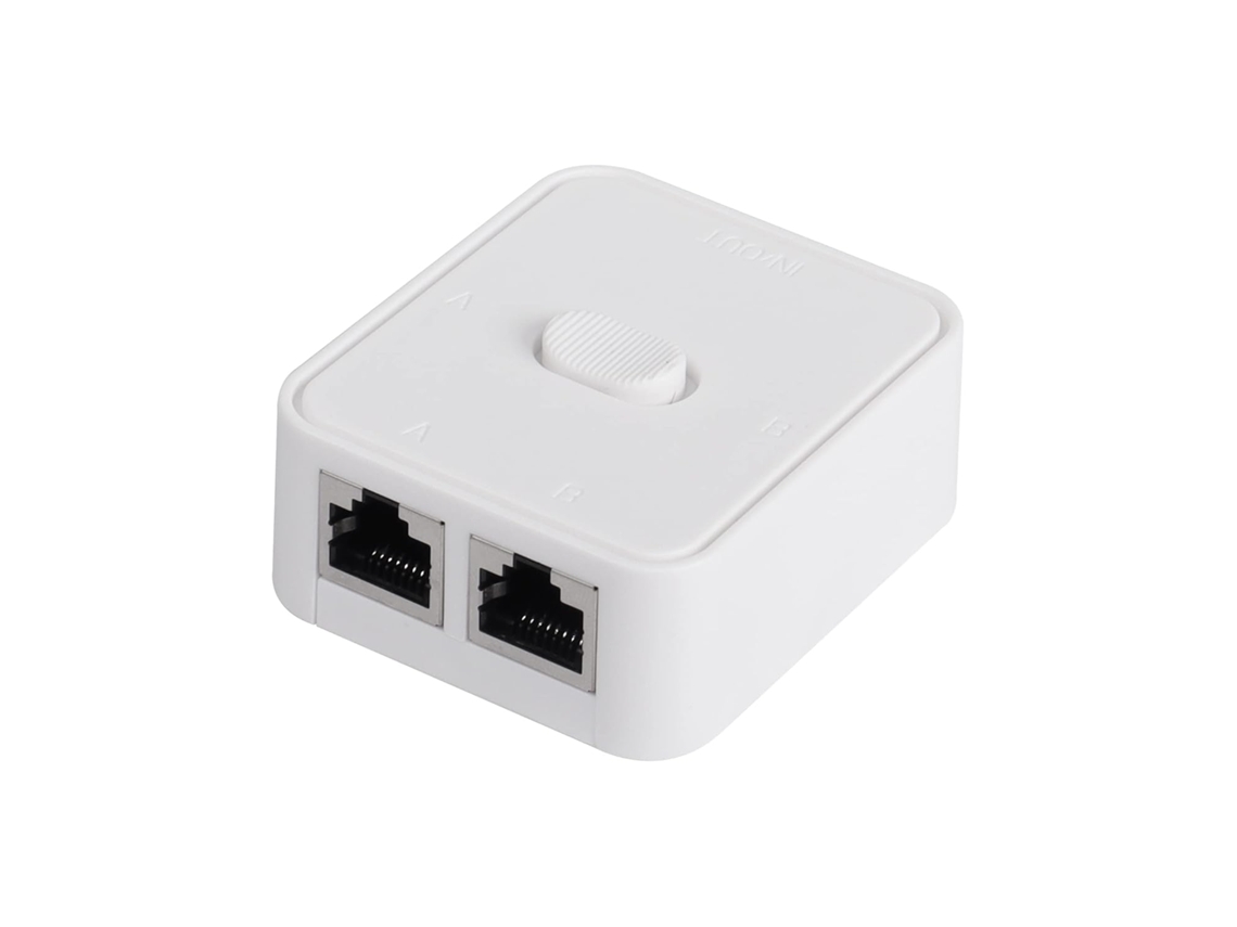 Switch De Rede Com 2 Portas Caixa Seletora De Rede Rj45 Aquaforge