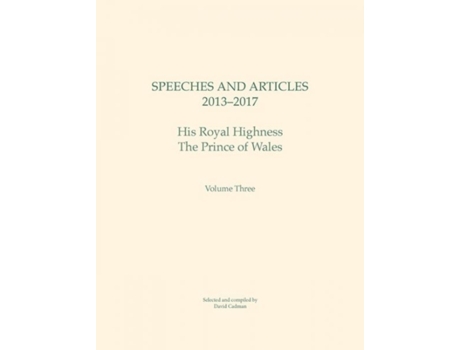 Livro Speeches and Articles 2013 2017 de David Cadman (Inglês)