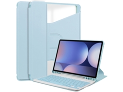 Capa Teclado CUICH para Samsung Galaxy Tab S9 De 11 Polegadas com Teclado Magnético Destacável (Azul) 
