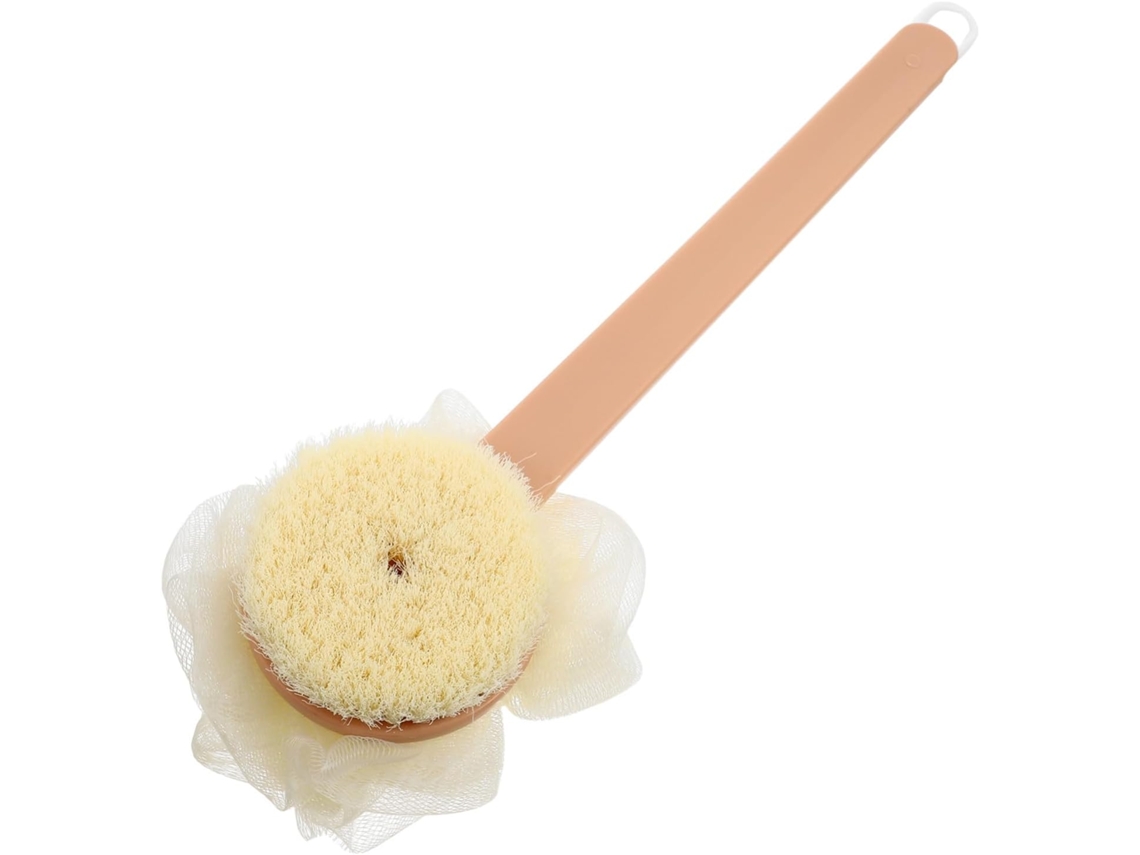 Escova De Banho Homoyoyo Com Cabo Longo E Bola Malha Para Limpeza Corporal