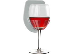 Soporte Para Taças De Vinho Para Chuveiro E Banheiro Com Ventosa, Presente Relaxante 2025 (cinza)