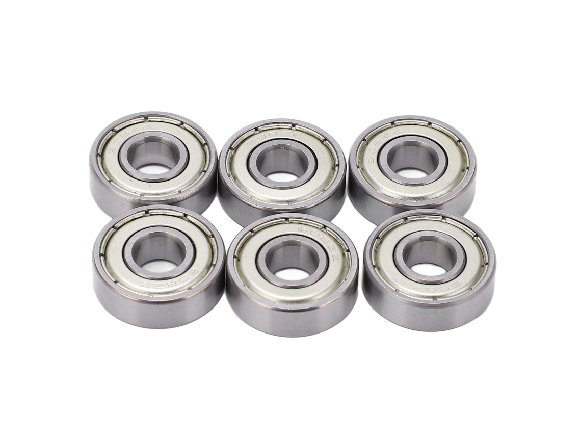 Conjunto de 8 rolamentos de patins Business, 608, aço carbono, para skate, rolamento suave, baixa fricção, MARCA