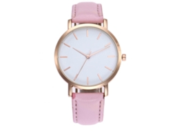 Relógio de pulso Zhoulianfa Modern Casual Quartz para casais, rosa